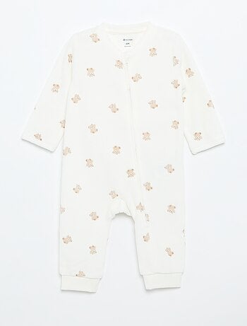 Pijama de terciopelo estampado