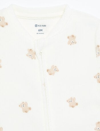 Pijama de terciopelo estampado
