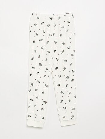Pijama de terciopelo estampado