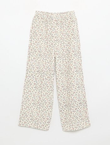 Pijama de terciopelo estampado de 2 piezas - Sudadera + pantalón