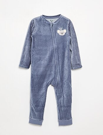 Pijama de terciopelo estampado