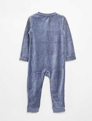 Pijama de terciopelo estampado