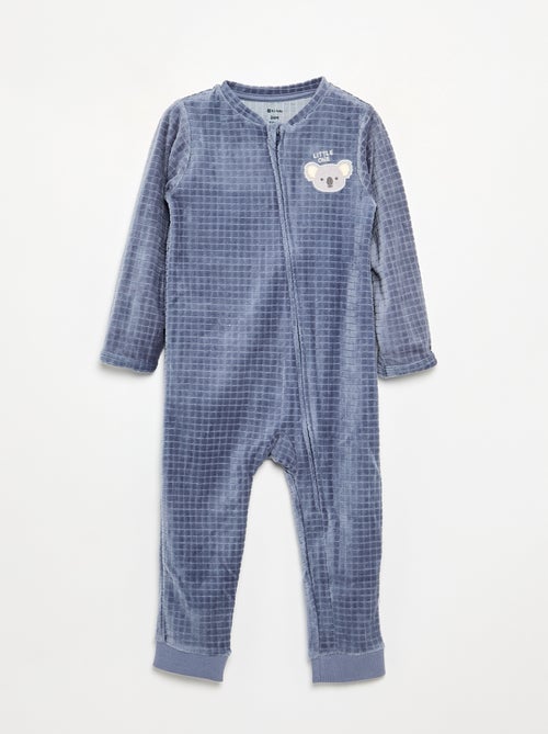 Pijama de terciopelo estampado - Kiabi Pijama de terciopelo estampado - Kiabi