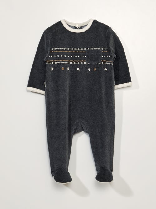 Pijama de terciopelo - Kiabi
