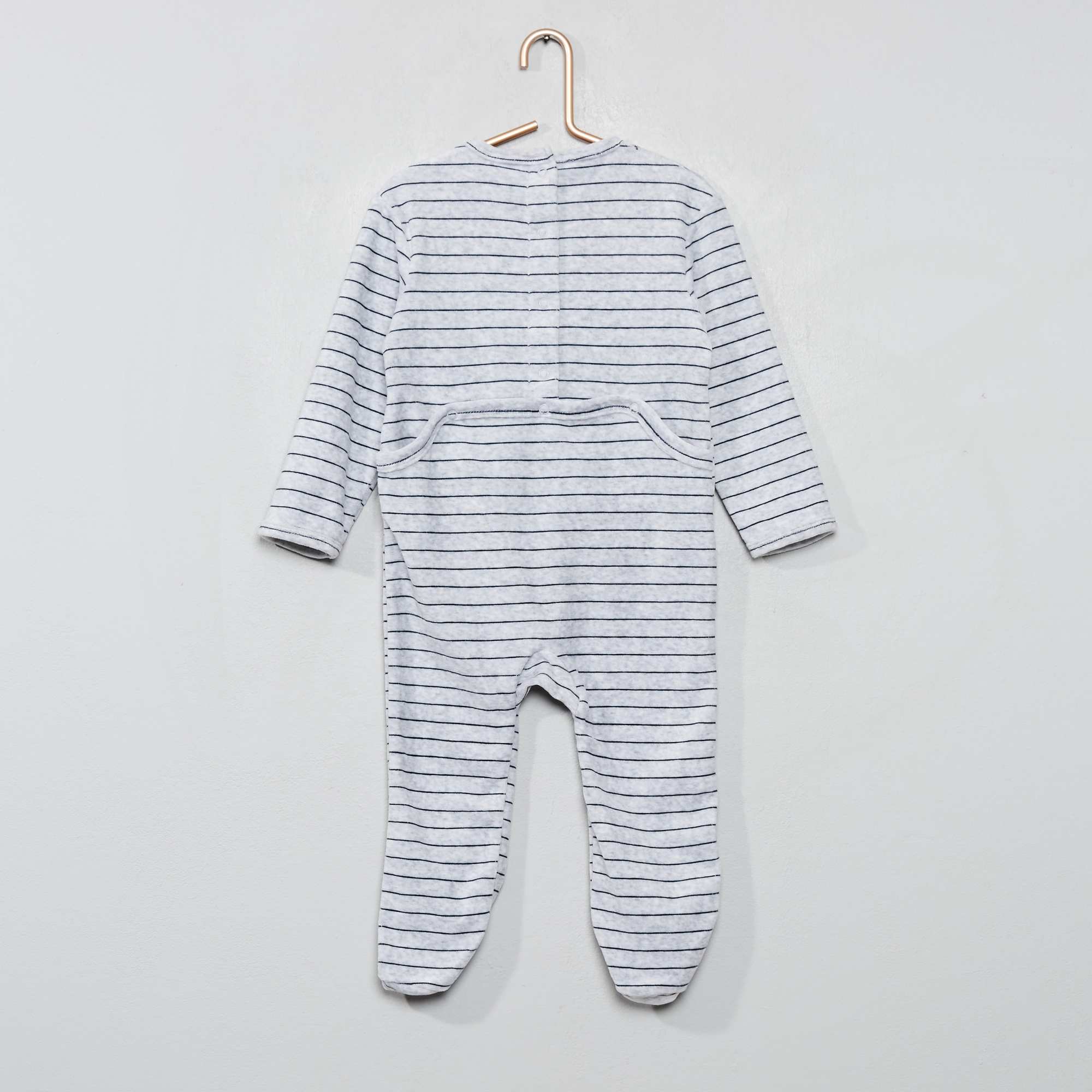 pijama bebe terciopelo cremallera