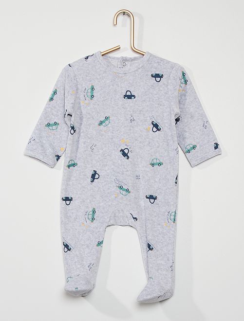 Pijama de terciopelo                                                                                                                                                                                                                                                                                                     GRIS 
