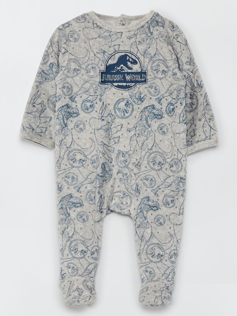 Pijama de terciopelo 'Jurassic World' GRIS - Kiabi