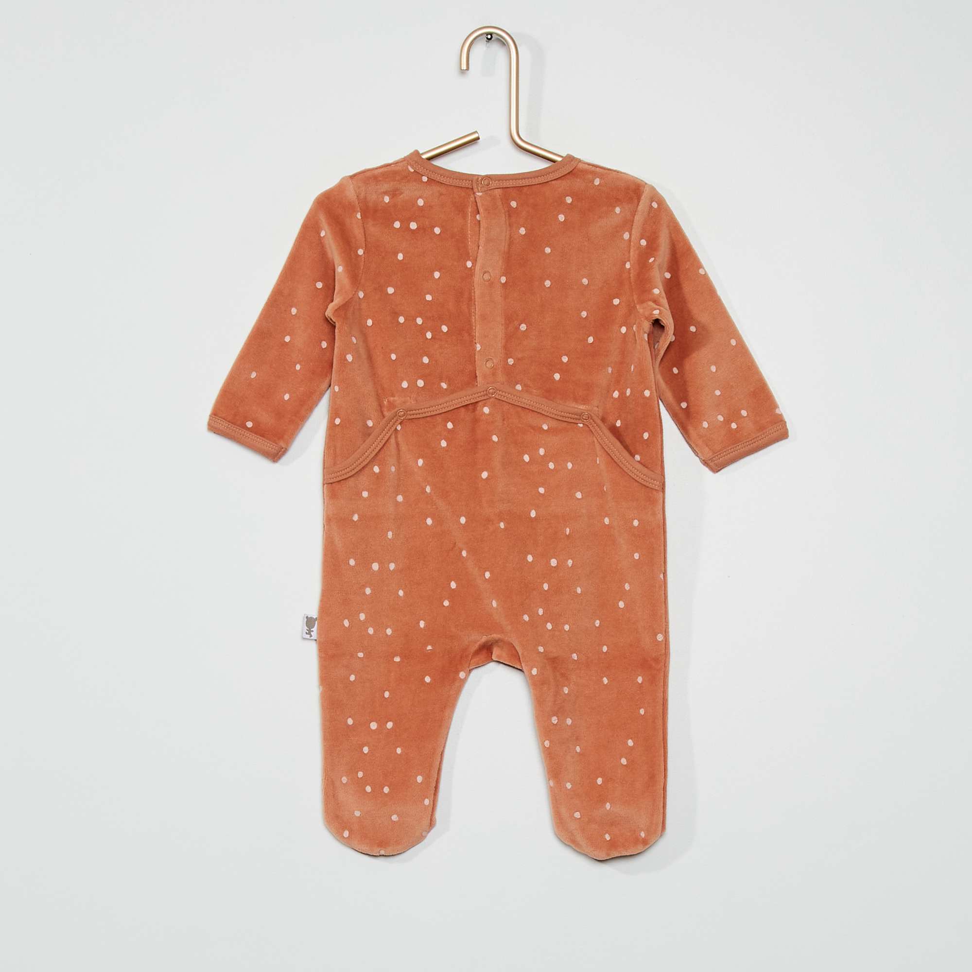 pijama bebe marron