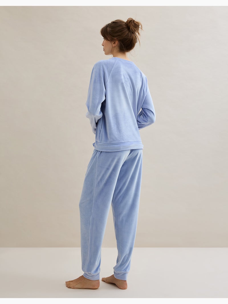 Pijama de terciopelo, MO Fashion Azul - Kiabi