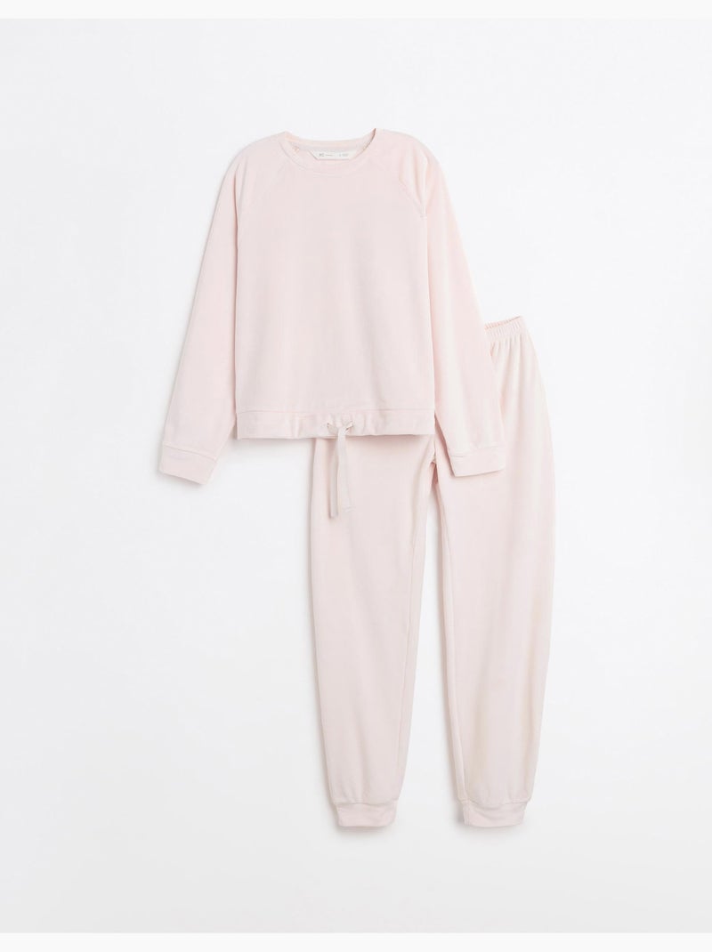 Pijama de terciopelo, MO Fashion Rosa - Kiabi
