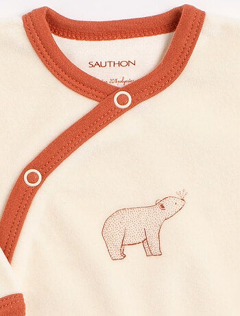 Pijama de bebé con cuello de - SAUTHON