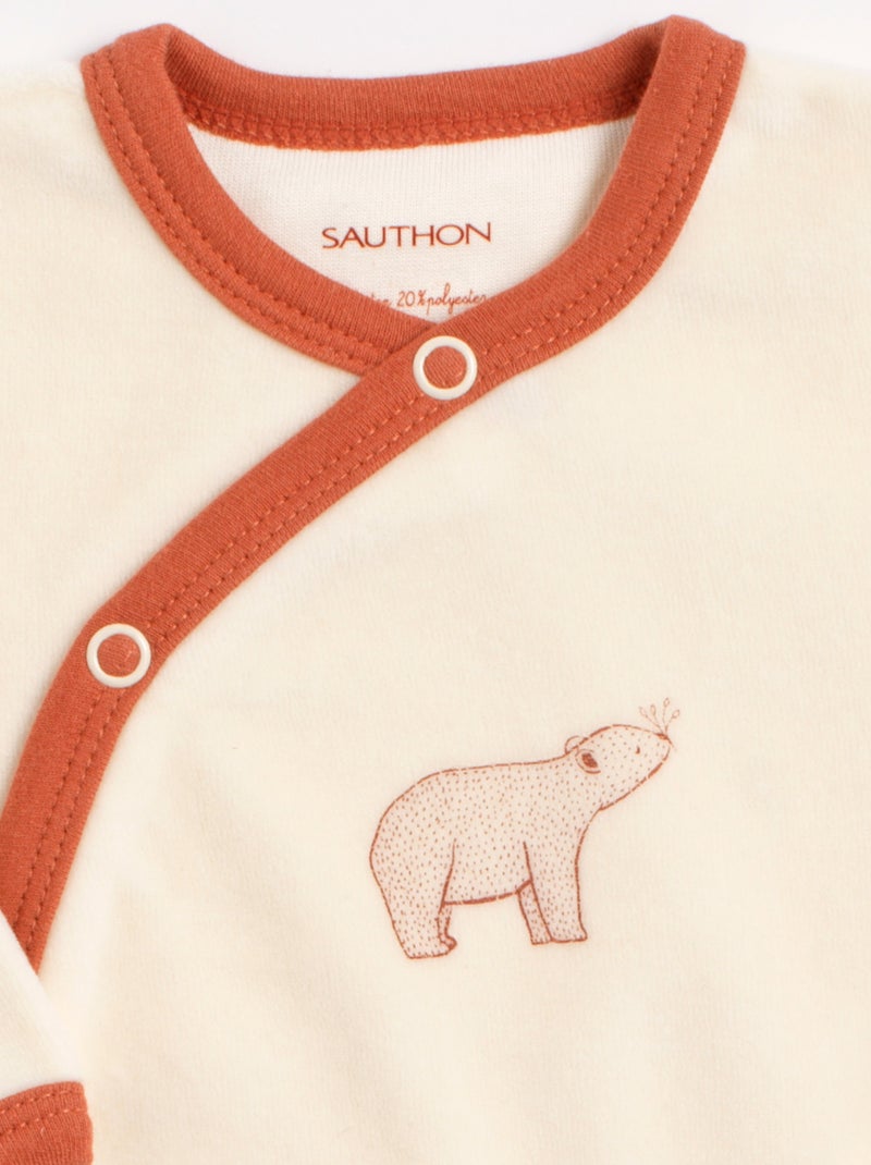 Pijama de terciopelo para - SAUTHON Rojo - Kiabi