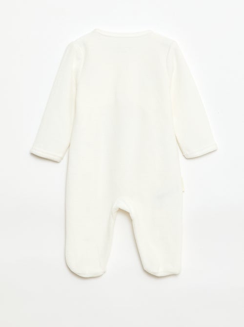 Pijama de terciopelo para bebé - Kiabi