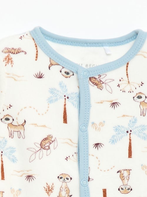 Pijama de terciopelo 'Petit Béguin' - Kiabi Pijama de terciopelo 'Petit Béguin' - Kiabi