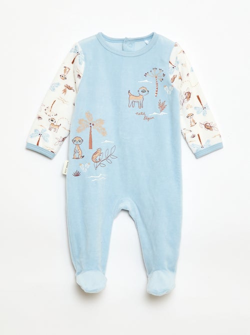 Pijama de terciopelo 'Petit Beguin' - Kiabi