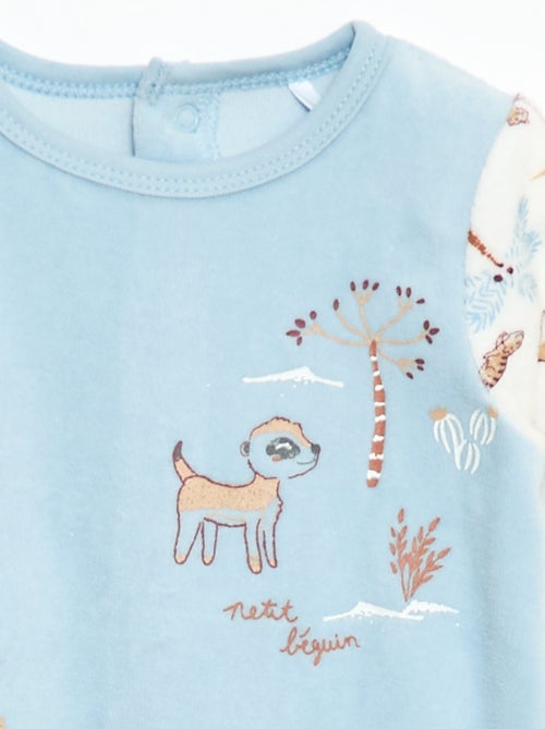 Pijama de terciopelo 'Petit Beguin' - Kiabi