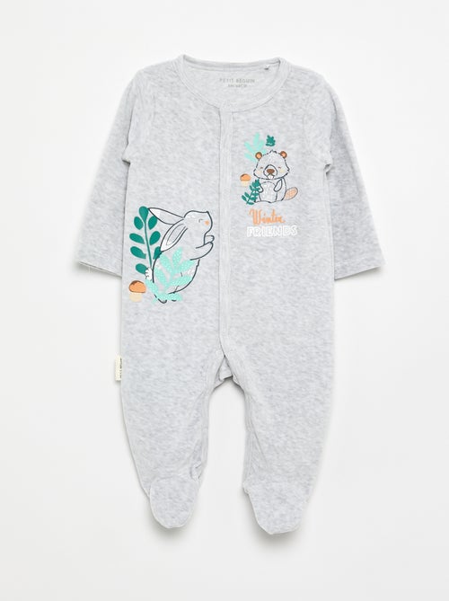Pijama de terciopelo "Petit Béguin" - Kiabi