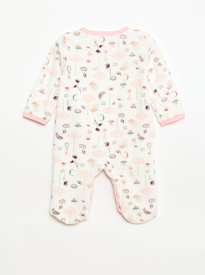 Pijama de terciopelo 'Petit Beguin' Rosa - Kiabi