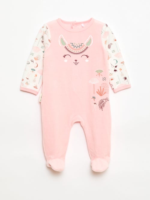 Pijama de terciopelo 'Petit Béguin' - Kiabi