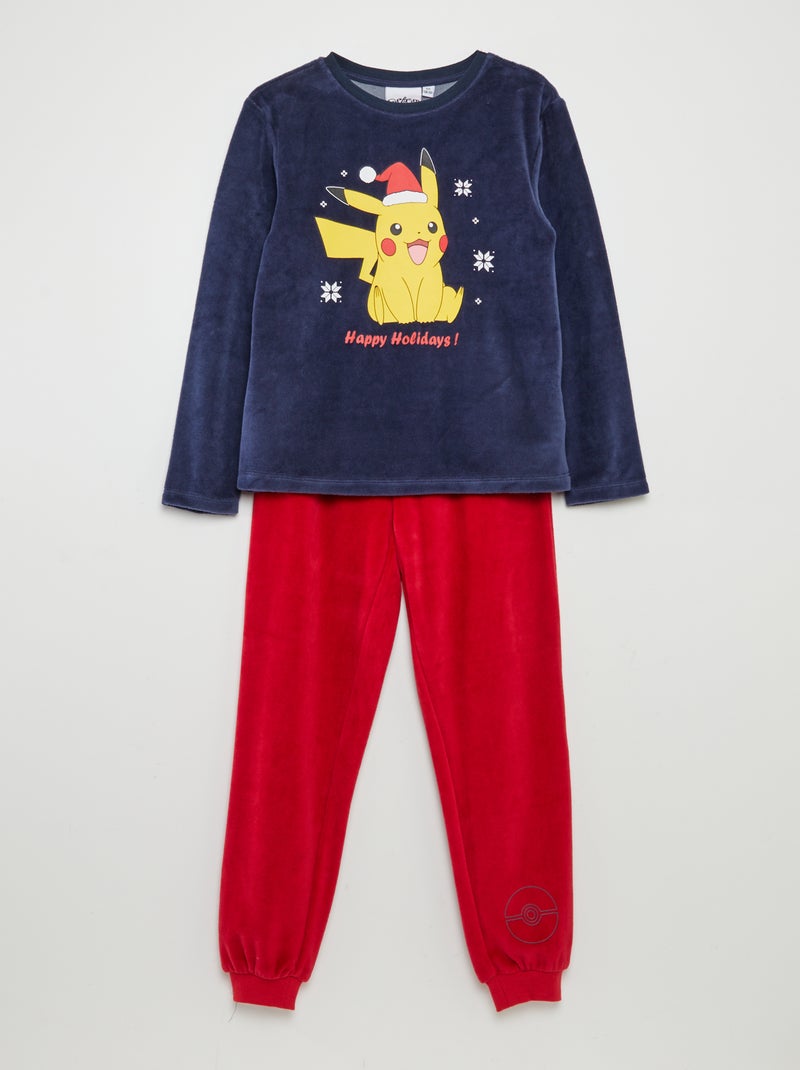 Pijama de terciopelo 'Pokémon' - 2 piezas AZUL - Kiabi