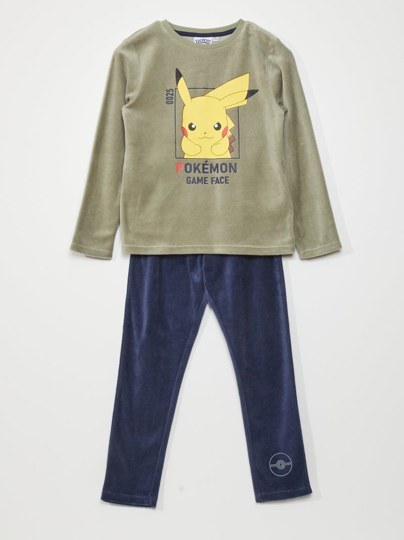 Pijama de terciopelo 'Pokémon' - 2 piezas GRIS - Kiabi