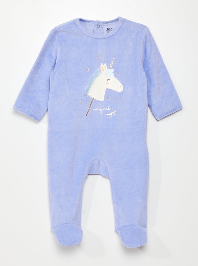 Pijama de terciopelo PURPURA - Kiabi