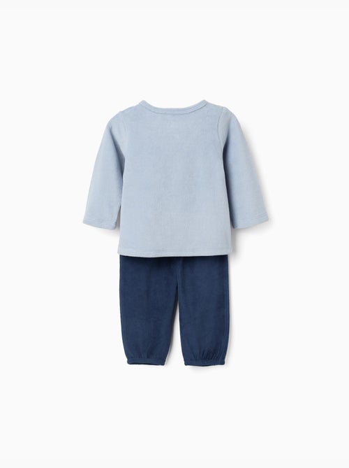 Pijama de terciopelo que brilla en la oscuridad - Kiabi