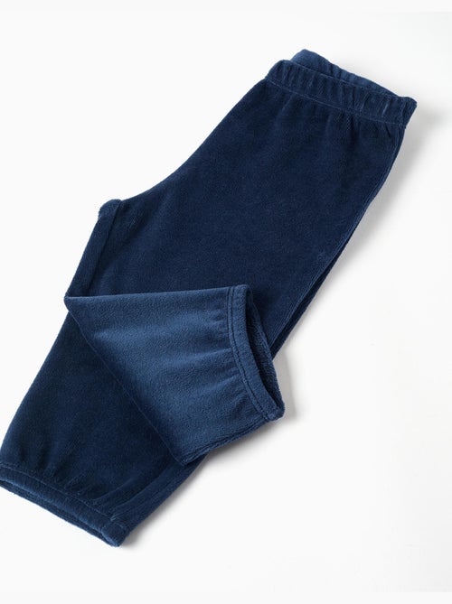 Pijama de terciopelo que brilla en la oscuridad - Kiabi