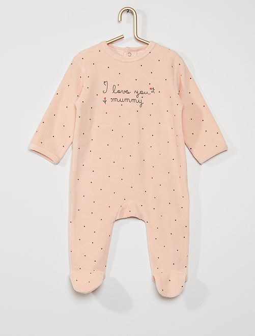 Pijama de terciopelo                                                                                                                                                                                                                                                                                         ROSA 
