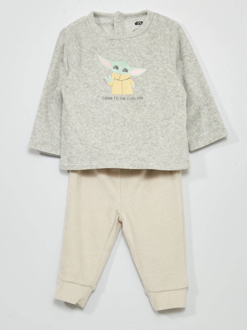 Pijama de terciopelo 'Star Wars' GRIS - Kiabi