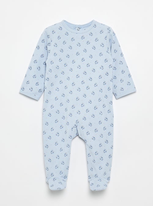 Pijama de una pieza de jersey de algodón - Kiabi