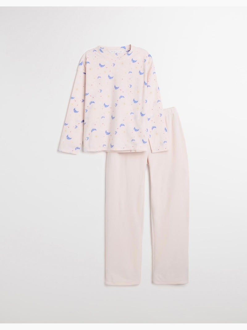Pijama de vellón polar, MO Fashion Rosa - Kiabi