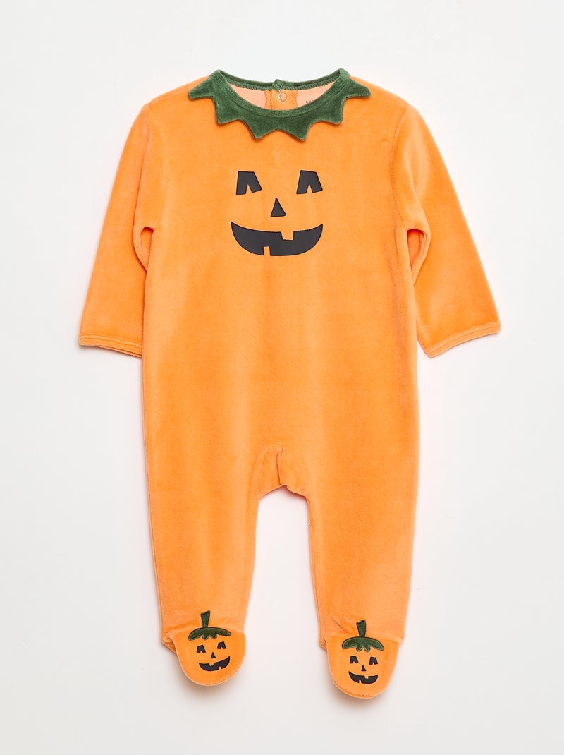 Pijama disfraz de calabaza + gorro de calabaza - 2 piezas Naranja - Kiabi