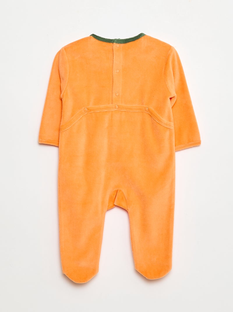 Pijama disfraz de calabaza + gorro de calabaza - 2 piezas Naranja - Kiabi