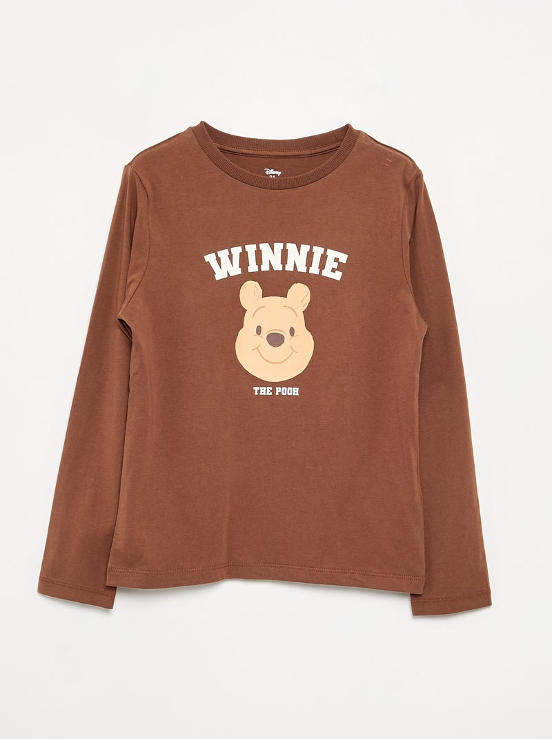 Pijama \'Disney\' 2 piezas - Camiseta de manga larga + pantalón Marron - Kiabi