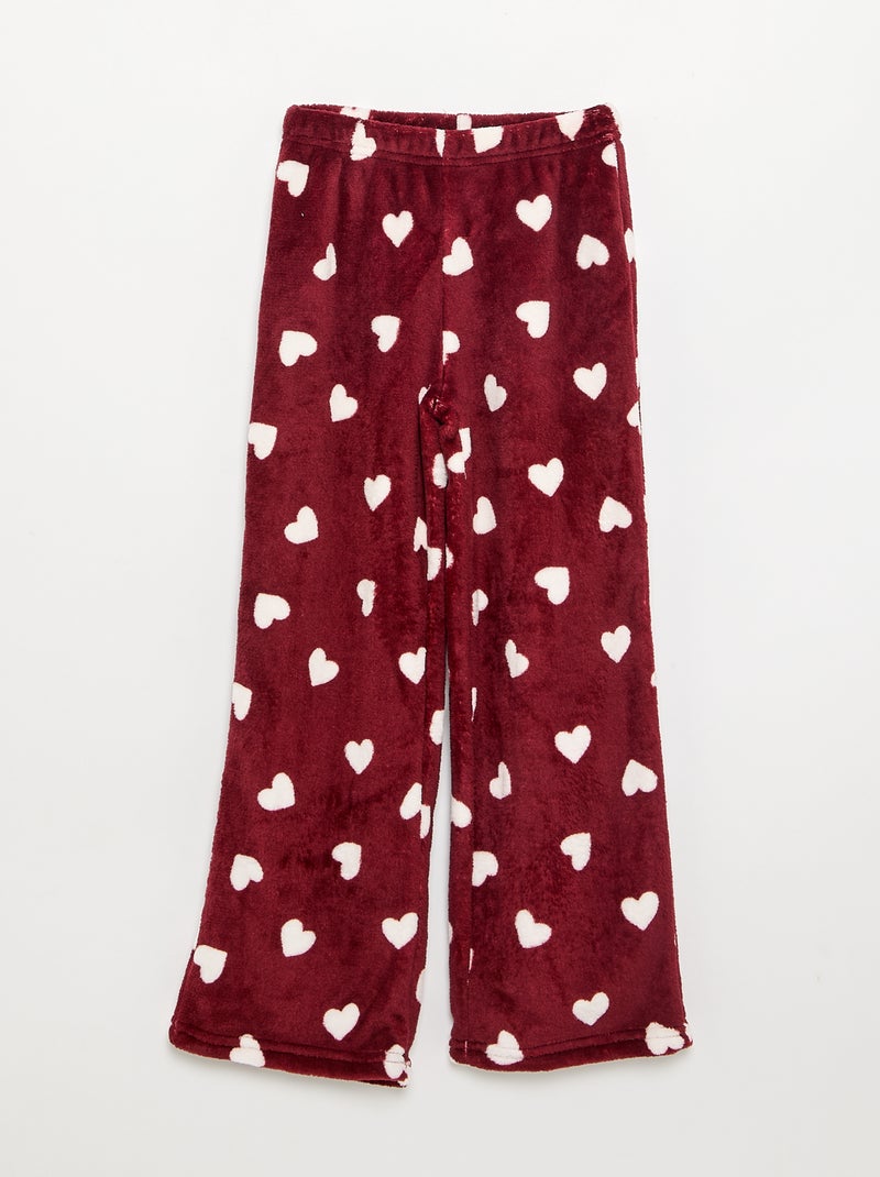 Pijama 'Disney' 2 piezas - Sudadera + pantalón Rojo - Kiabi