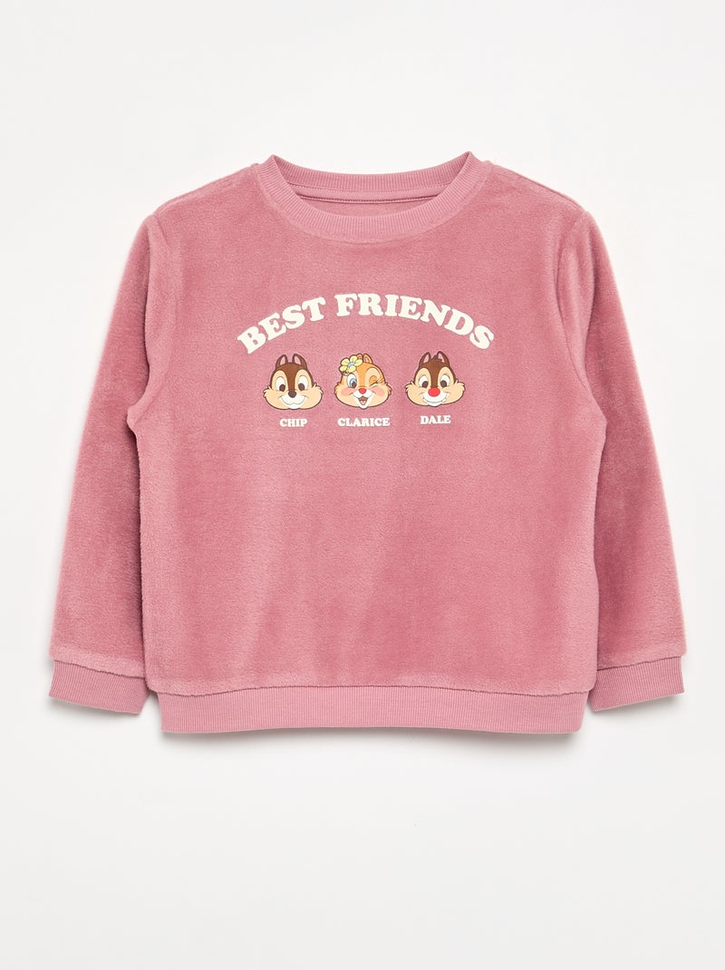 Pijama 'Disney' 2 piezas - Sudadera + pantalón Rosa - Kiabi