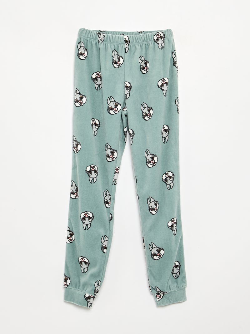 Pijama 'Disney' 2 piezas - Sudadera + pantalón Verde - Kiabi