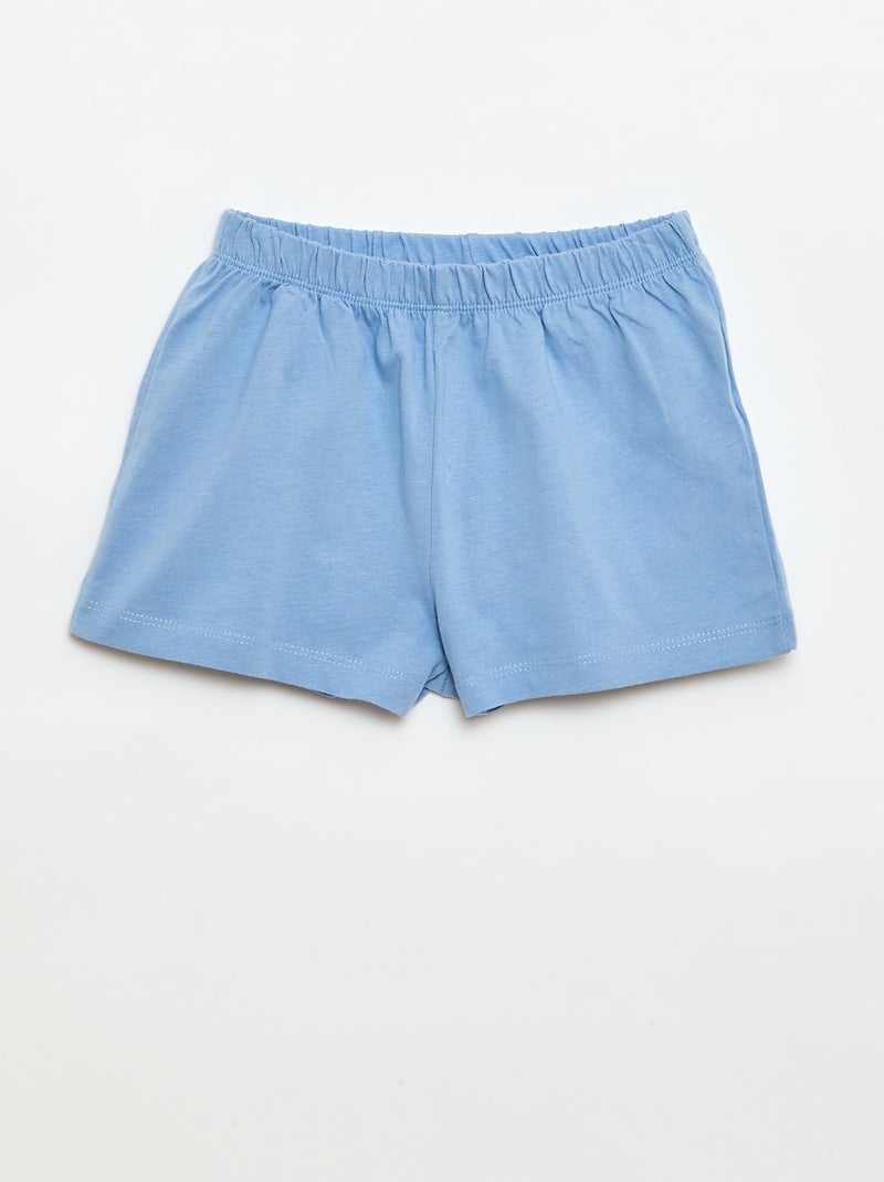 Pijama 'Disney' 2 piezas Pantalón corto + camiseta Azul - Kiabi