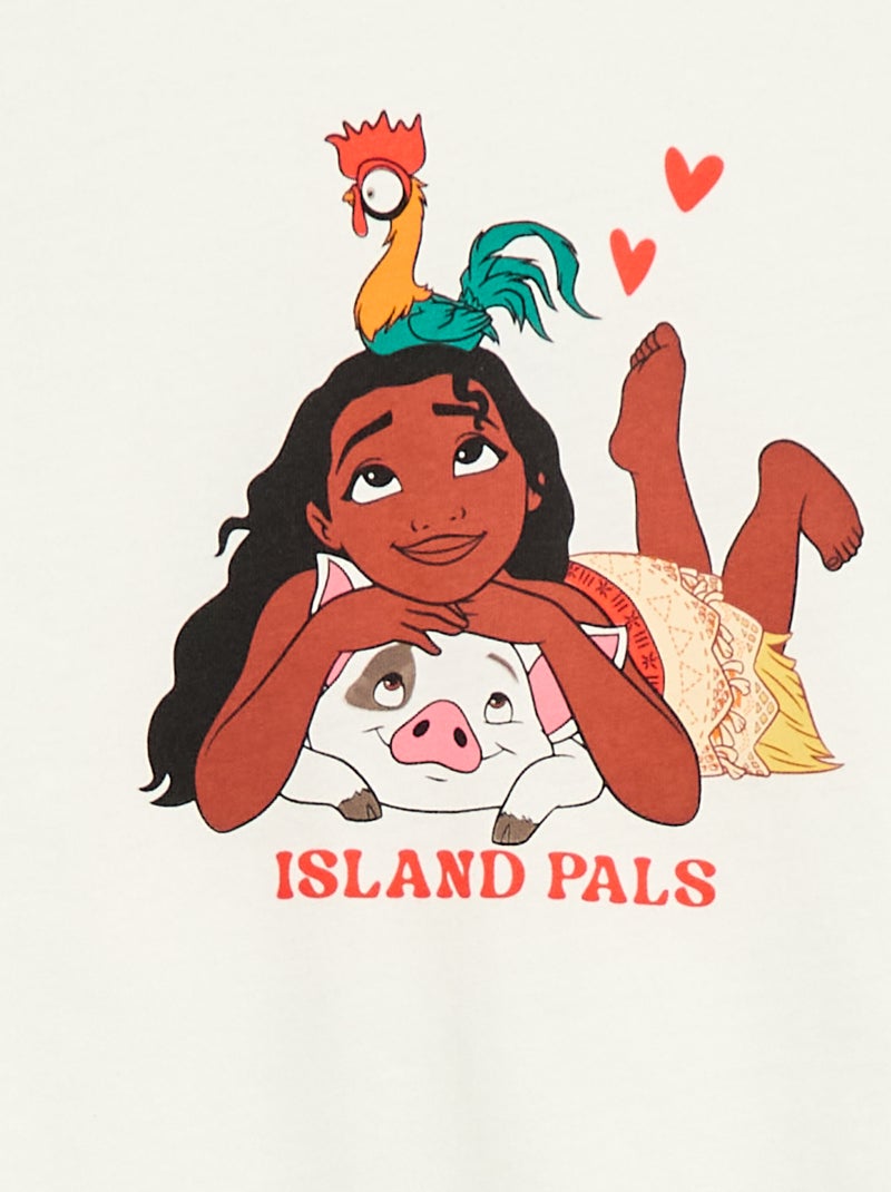 Pijama 'Disney' 2 piezas Pantalón corto + camiseta Blanco - Kiabi