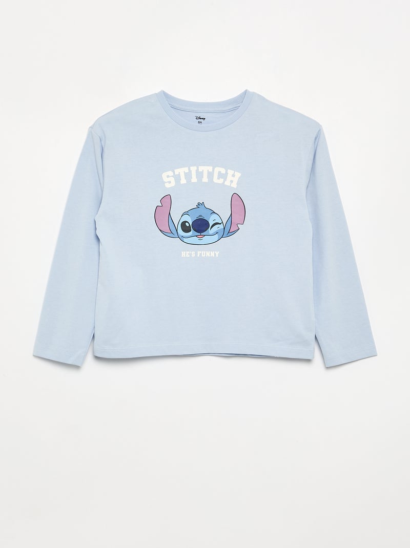 Pijama 'Disney' de 2 piezas - Camiseta de manga larga + pantalón Azul - Kiabi