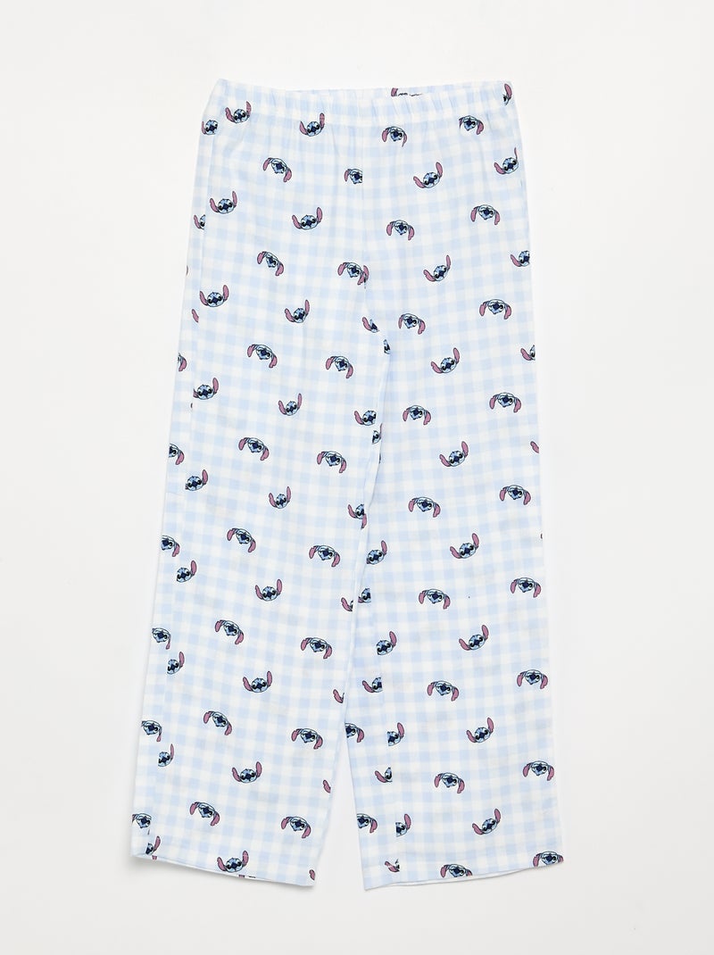 Pijama 'Disney' de 2 piezas - Camiseta de manga larga + pantalón Azul - Kiabi