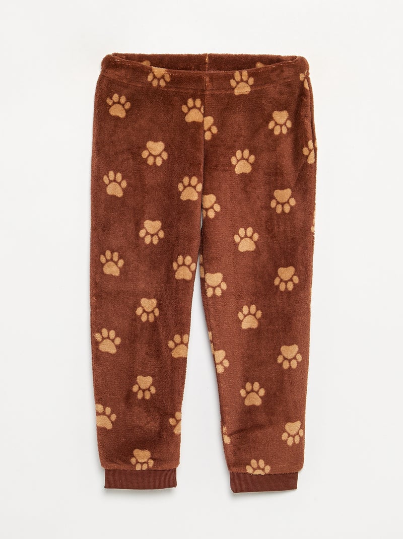 Pijama 'Disney' de 2 piezas - Camiseta de manga larga + pantalón Beige - Kiabi