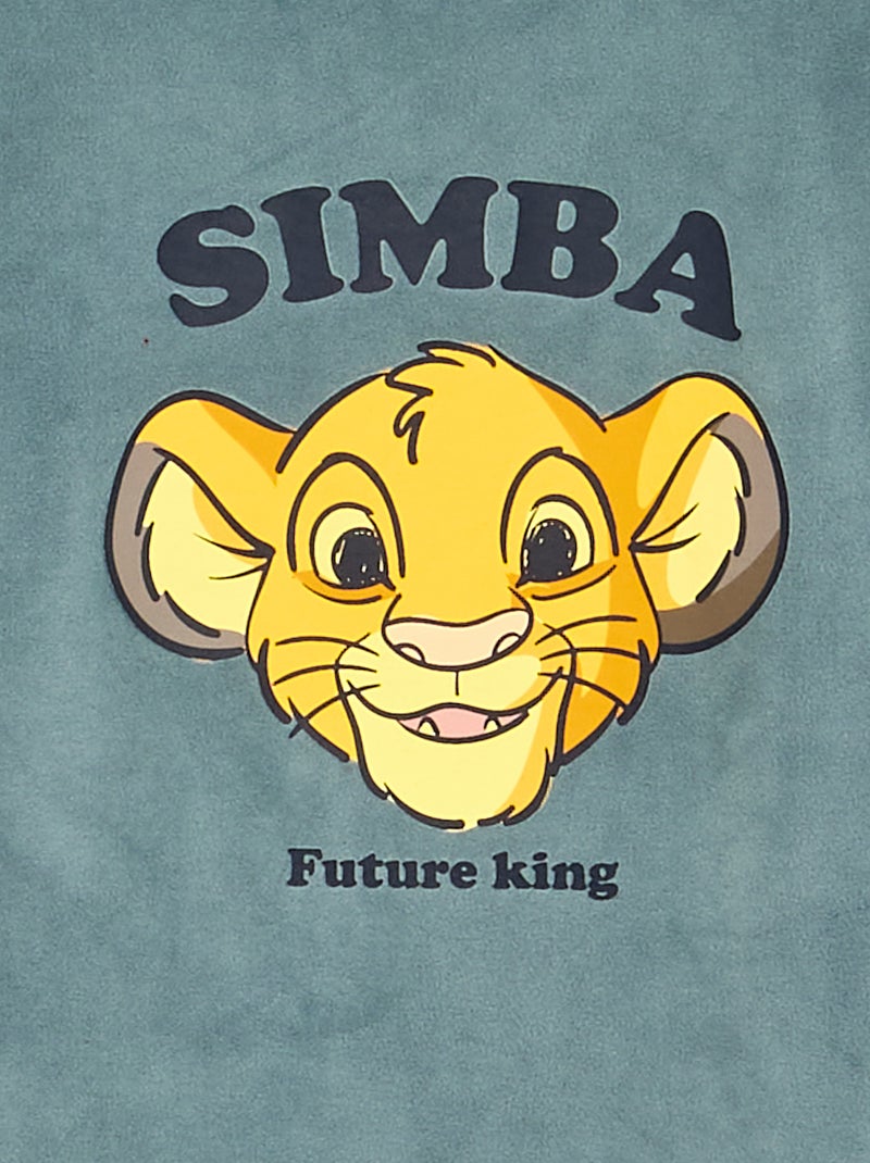 Pijama 'Disney' de 2 piezas de forro polar - Sudadera + pantalón Azul - Kiabi