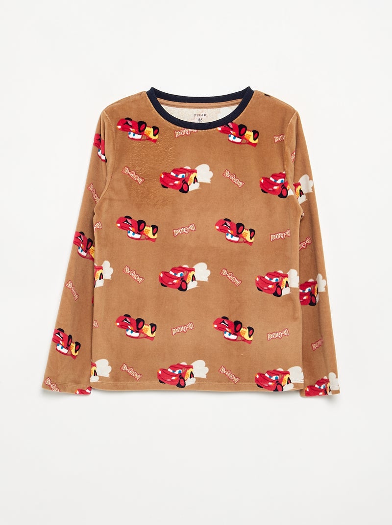 Pijama 'Disney' de 2 piezas de forro polar - Sudadera + pantalón Beige - Kiabi