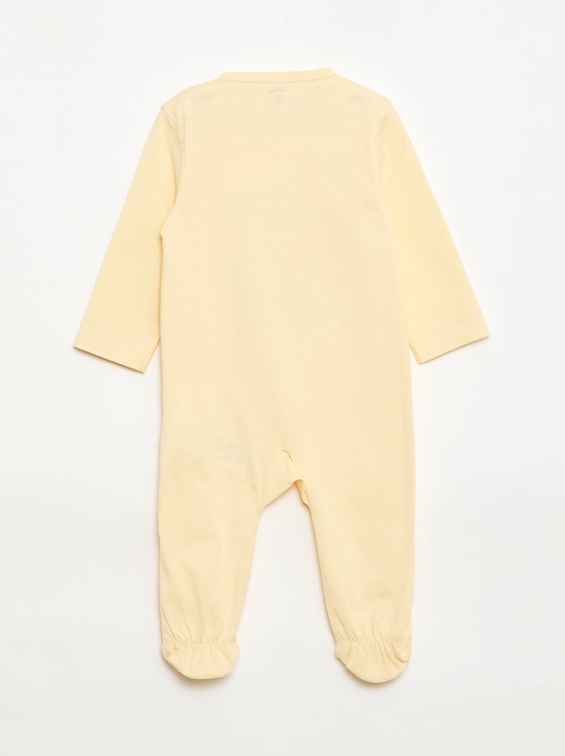Pijama "Disney" de algodón para bebé Amarillo - Kiabi