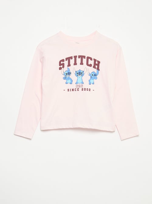 Pijama \'Disney\' de punto - 2 piezas: Camiseta de manga larga + pantalón - Kiabi