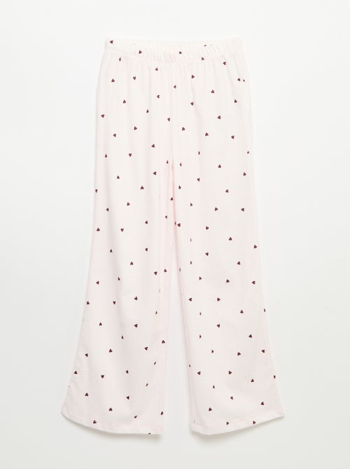 Pijama \'Disney\' de punto - 2 piezas: Camiseta de manga larga + pantalón - Kiabi