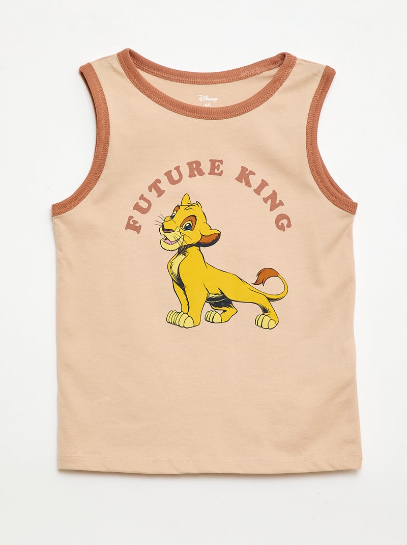 Pijama 'Disney' 'El Rey León' camiseta + pantalón corto - 2 piezas Beige - Kiabi