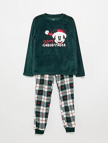 Pijama 'Disney' 'Mickey' de 2 piezas de forro polar - Camiseta de manga larga + pantalón